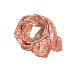 Big foulard Latika - "Cœur" Papaye | APACHES