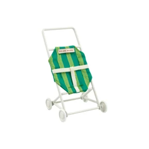 Mini poussette pour poupée - Striped Green | GOMMU