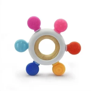 Anneau Dentition Silicone Bébé - Soulage Poussées