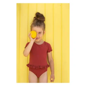 Maillot de bain body "Simone" terracotta | LES PETITS DORÉS