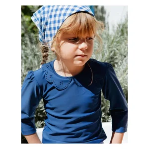 Haut de maillot de bain anti-uv "Valentine" - Indigo | LES PETITS DORÉS