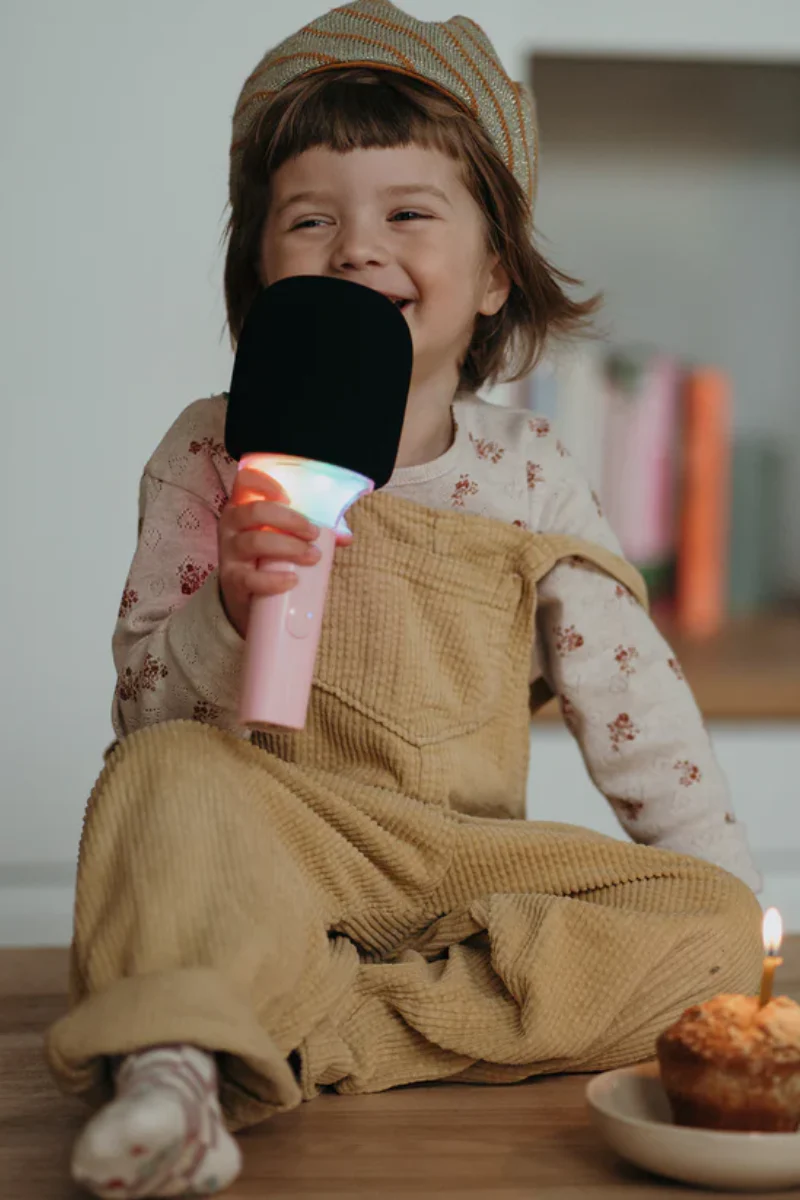 Micro karaoké "Kidymic" - Rose | KIDIWOLF