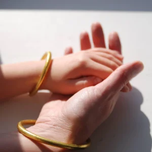 Enfant - Jonc bouddhiste doré épais