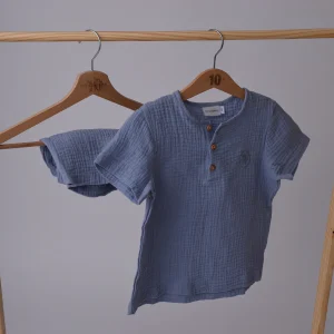 Pyjama Enfant Danilo 10 Novembre coloris bleu baltique