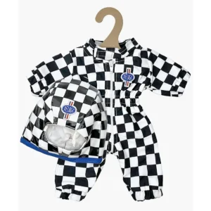 Minikane & Delage – Combinaison pilote de course Racing à damier noir et blanc