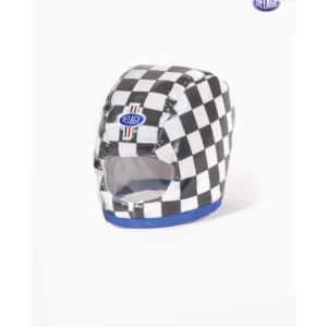 Minikane & Delage – Casque Xavier damier noir et blanc
