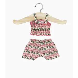 Minikane Maillot de bain rétro 2 pièces Au temps des cerises avec pochon pour poupée Amigas