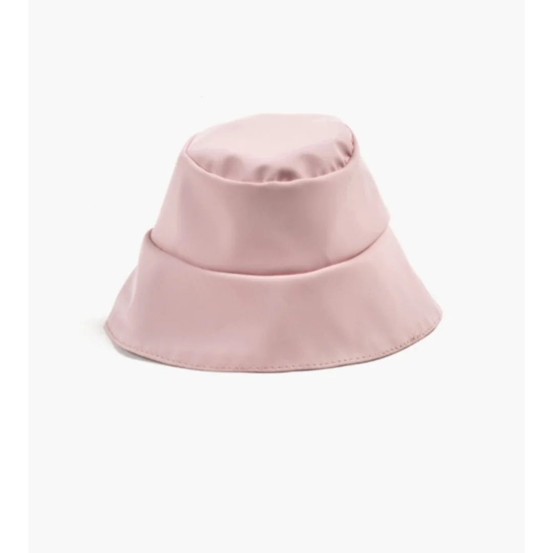Minikane Chapeau de pluie en enduit rose
