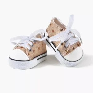 Minikane Baskets Komvers dorées à sequins