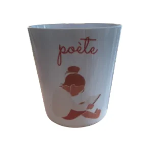 Verre incassable blanc "poète" fille