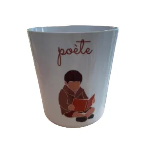 Verre incassable blanc "poète" garçon