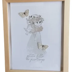Affiche et Cadre "Petite fille de Printemps"