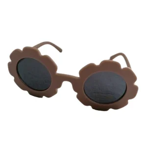Lunettes de soleil Fleur enfant coloris taupe