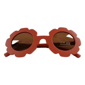 Lunettes de soleil Fleur enfant coloris terracota