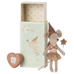 Maileg Souris Fée des Dents et boîte d'allumettes - rose