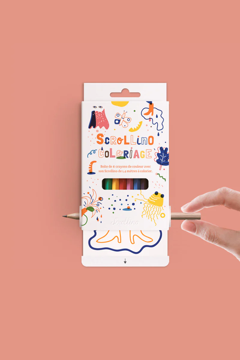 Mini livre de coloriage à dérouler | SCROLLINO