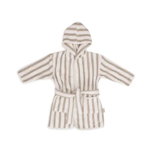 Peignoir éponge - Stripe Olive Green | JOLLEIN
