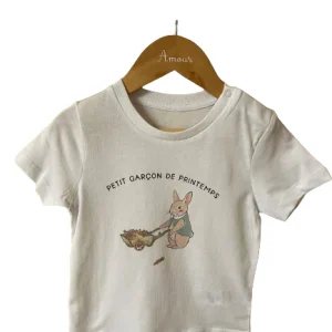 T-Shirt enfant Lapin "Petit garçon de Printemps"