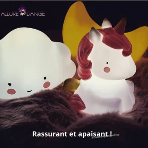 Lampes veilleuses lumineuses en forme de nuages, étoiles, lunes, licornes