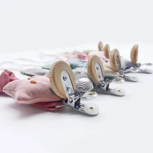 Attache-tétine avec motifs en coton