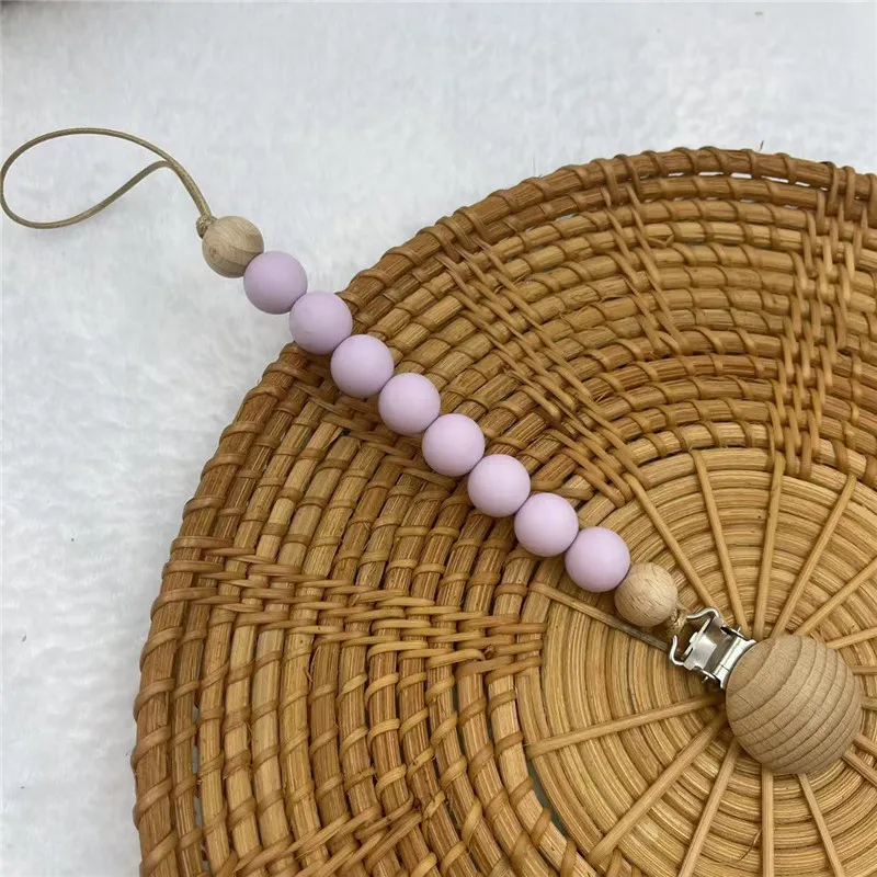 Attache-Sucette Bois & Silicone – Chaîne Dentition – Image 8