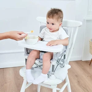 Rehausseur Chaise Bébé Pliable - Portable Sécurisé Voyage