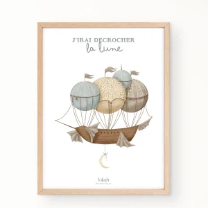 Affiche et Cadre "J'irais décrocher la lune"