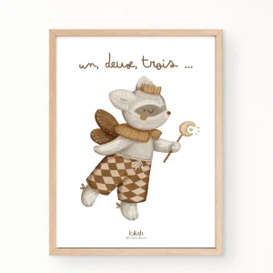 Affiche et Cadre "Un, deux, trois ..."