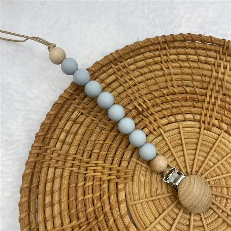 Attache-Sucette Bois & Silicone – Chaîne Dentition – Image 3