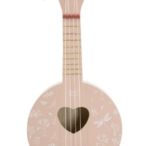 Banjo en bois coloris rose
