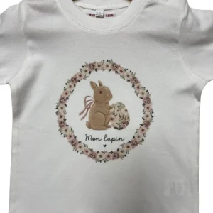 T-shirt manches longues enfant "Mon lapin"