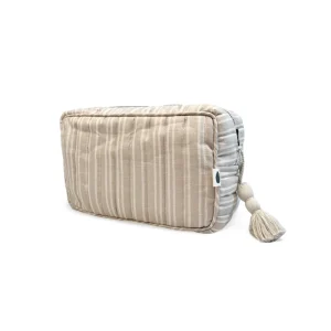 Trousse "Lulu" - Beige rayée | PINE CONE