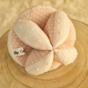 Balle de Préhension Motif étoile Blanc/Rose
