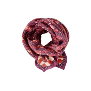 Big foulard Latika - "Cactus" Cherry | APACHES