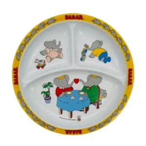 Assiette à compartiments Babar