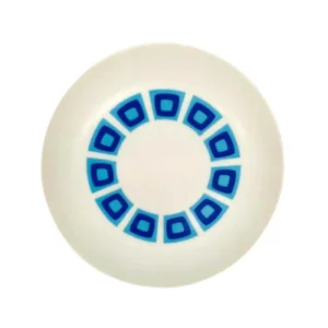 Assiette décor psychédélique Vintage