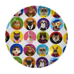 Assiette animaux déguisés