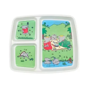 Assiette compartiments Babar