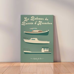 La Toile : Les Bateaux (verts) du Bassin d'Arcachon