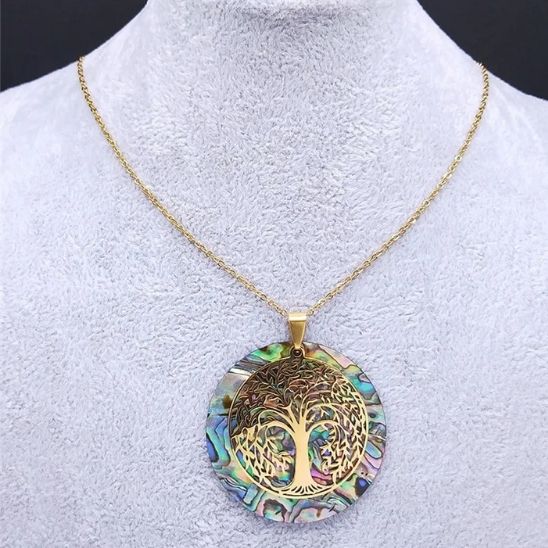 Cadeau maman - Collier arbre de vie coloré – Image 3