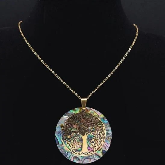 Cadeau maman - Collier arbre de vie coloré