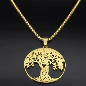 Cadeau maman - Collier arbre de vie coeur