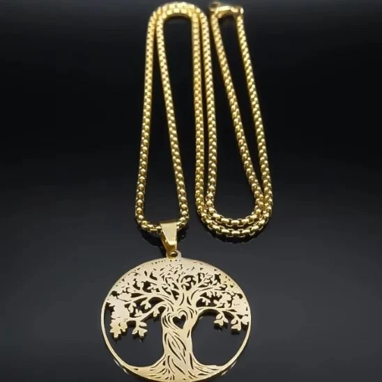 Cadeau maman - Collier arbre de vie coeur – Image 3