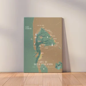 La Toile : La Carte du Bassin d'Arcachon