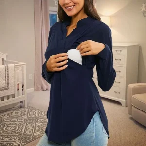 Cadeau femme enceinte ǀ Chemisier d'allaitement Allaytis™