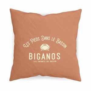 Coussin Personnalisable - Les pieds dans le Bassin Orange