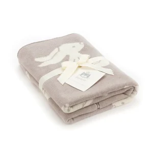 Couverture lapin beige Jellycat 100x77 cm