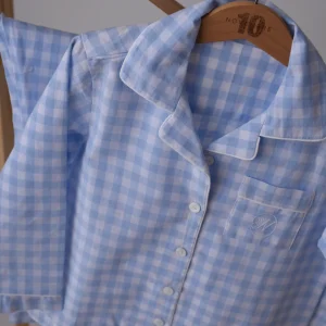 Pyjama Enfant Andrea Vichy Bleu 10 Novembre