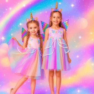 Déguisement Princesse Féérique Complet - Robe Magique du Royaume Enchanté