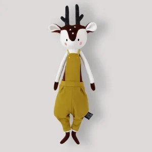 Grande Peluche "Hamilton le Cerf" - Salopette
